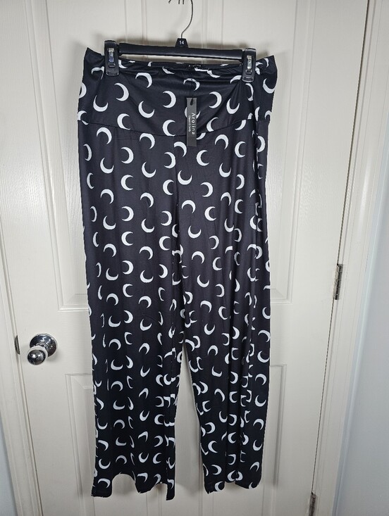Source Unknown Pants - Arolina NWT Wide Leg Crescent Moon Pull On Pants Halloween Witch Stretchy Size L